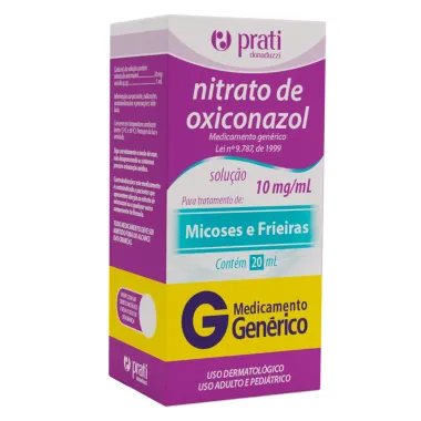 Oxiconazol 10mg/ml Prati Genérico Solução com 20ml
