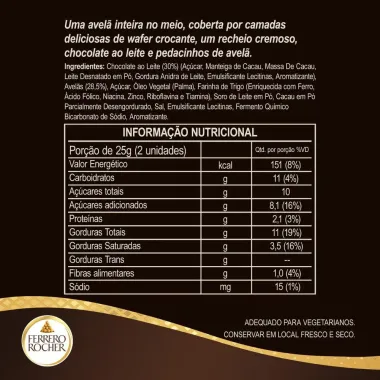 Bombons Ferrero Rocher com 24 Unidades
