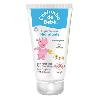 Loção Cremosa Hidratante Cheirinho de Bebê 160g