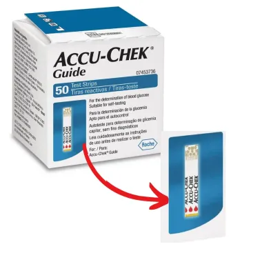 Accu-Chek Guide Tira Teste 3 Frascos com 50 Unidades cada Embalagem Econômica