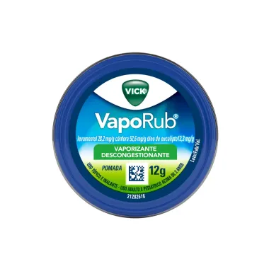 Vick VapoRub Pomada para Gripe e Congest&atilde;o Nasal 12g
