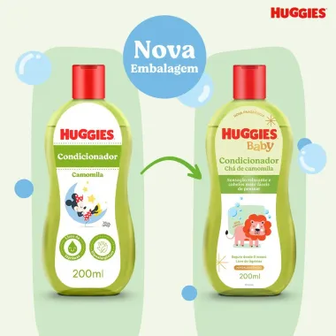 Condicionador Infantil Huggies Ch&aacute; de Camomila 200ml