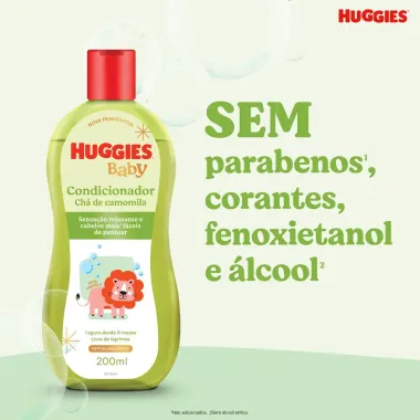 Condicionador Infantil Huggies Ch&aacute; de Camomila 200ml