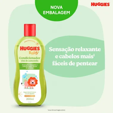 Condicionador Infantil Huggies Ch&aacute; de Camomila 200ml