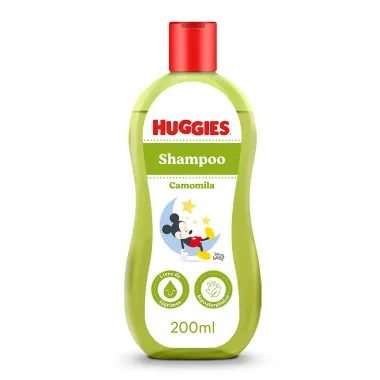 Shampoo Huggies Camomila Seguro para Recém-Nascidos 200ml