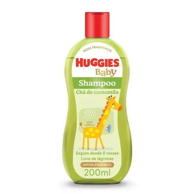 Shampoo Huggies Camomila Seguro para Rec&eacute;m-Nascidos 200ml