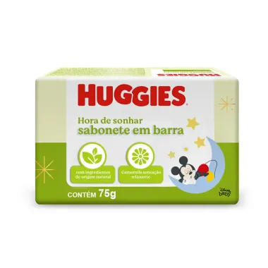 Sabonete em Barra Huggies Hora de Sonhar para bebê 75g