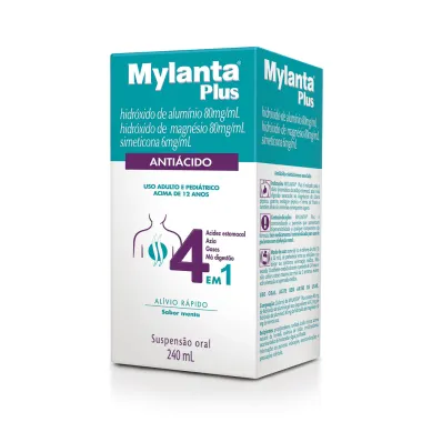 Mylanta Plus Suspensão Sabor Menta 240ml