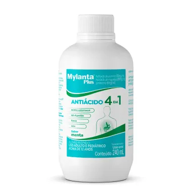 Mylanta Plus Suspens&atilde;o Sabor Menta 240ml