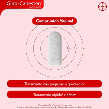 Gino-Canesten 1 Comprimido Vaginal com 1 Unidade + Aplicador