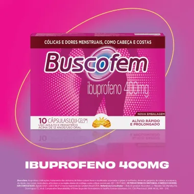 Buscofem 400mg com 10 Cápsulas