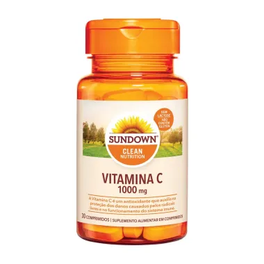 Vitamina C 1000mg Sundown Naturals com 30 Comprimidos