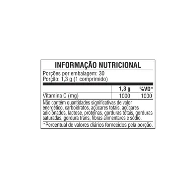 Vitamina C 1000mg Sundown Naturals com 30 Comprimidos