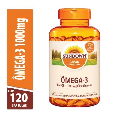 Sundown Ômega 3 1.000mg Suplemento Alimentar 120 Cápsulas
