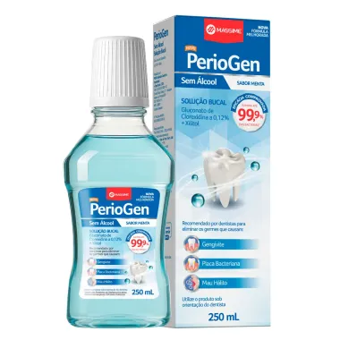 Solu&ccedil;&atilde;o Bucal PerioGen Sem &Aacute;lcool 250ml