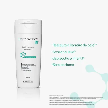 Dermovance S Lo&ccedil;&atilde;o Hidratante Pele Seca e Sens&iacute;vel 200ml
