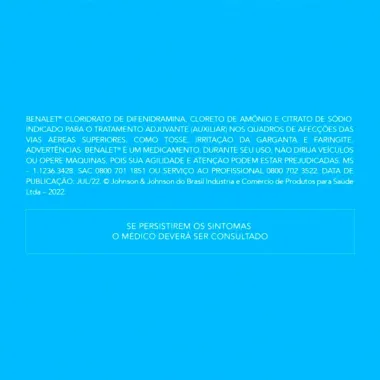 Benalet Pastilhas Sabor Mel e Limão com 12 Unidades