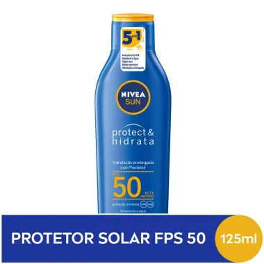 Protetor Solar Nivea Sun Protect & Hidrata FPS 50 Lo&ccedil;&atilde;o 125ml