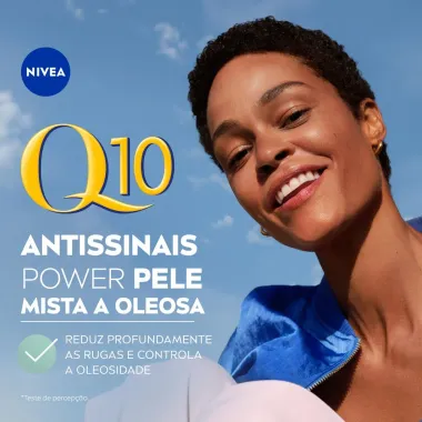 NIVEA Creme Facial Antissinais Q10 Power Dia FPS 30 Pele Mista a Oleosa 50g