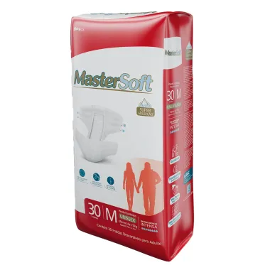 Fralda Geriátrica Masterfral Soft Tamanho M com 30 Unidades_2