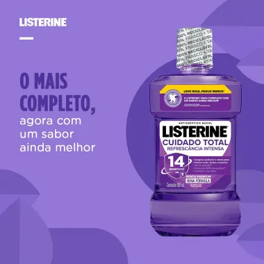 Antisséptico Bucal Listerine Cuidado Total Menta Fresca 500ml