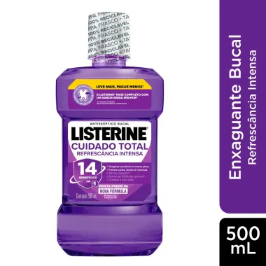 Antisséptico Bucal Listerine Cuidado Total Menta Fresca 500ml_3