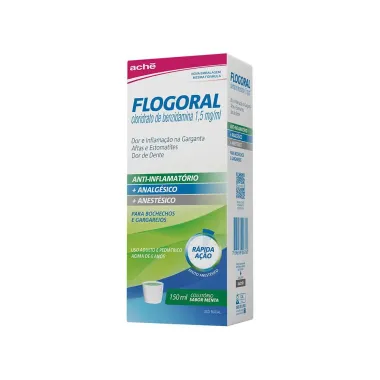 Flogoral Colut&oacute;rio Sabor Menta com 150ml