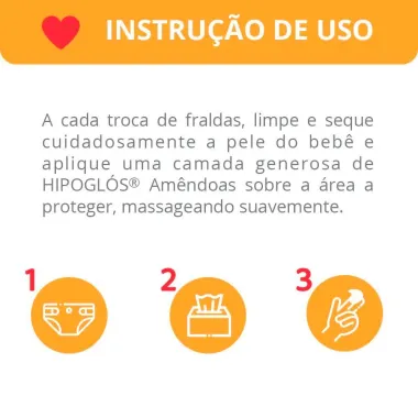 Hipoglos Amêndoas Pomada Contra Assaduras 80g