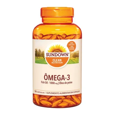 Sundown Ômega 3 1.000mg Suplemento Alimentar 180 Cápsulas