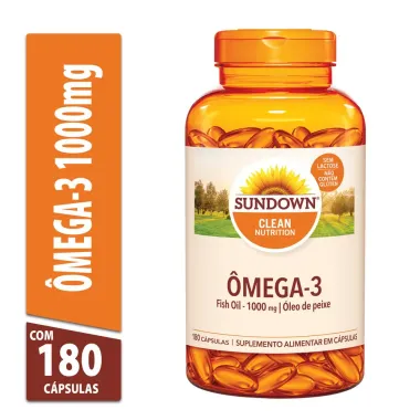 Sundown Ômega 3 1.000mg Suplemento Alimentar 180 Cápsulas