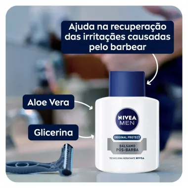 B&aacute;lsamo P&oacute;s Barba Nivea Men Original Protect 100ml