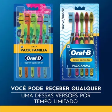 Escova Dental Oral-B Color Collection Pack Familia 5 Unidades