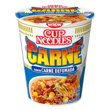 Macarrão Instantâneo Cup Noodles Sabor Carne Defumada com 69g