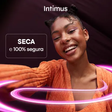 Absorvente Intimus Noturno Cobertura Seca com Abas 8 Unidades