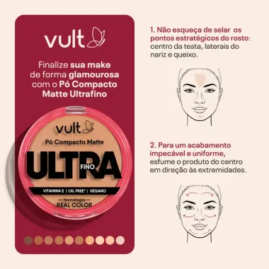 Pó Compacto Vult Make Up Cor 05