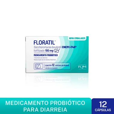 Floratil 100mg com 12 C&aacute;psulas