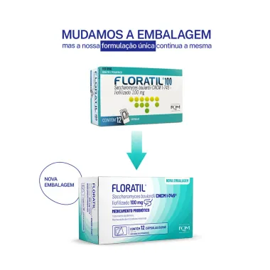 Floratil 100mg com 12 C&aacute;psulas
