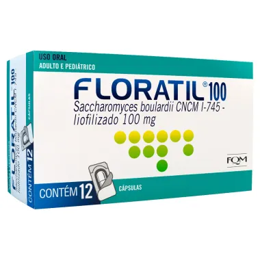 Floratil 100mg com 12 Cápsulas