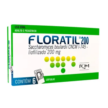 Floratil 200mg com 6 Cápsulas