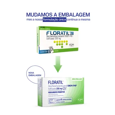 Floratil 200mg com 6 C&aacute;psulas