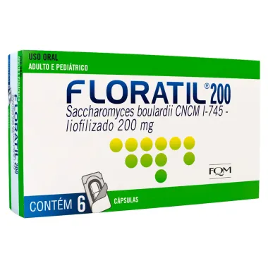 Floratil 200mg com 6 Cápsulas