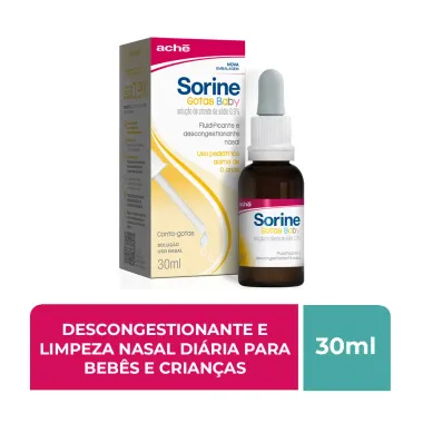 Sorine Solução Nasal Infantil Gotas com 30ml