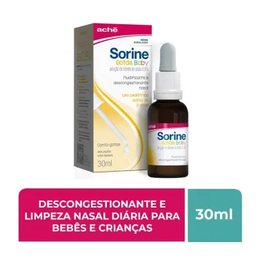 Sorine Solu&ccedil;&atilde;o Nasal Infantil Gotas com 30ml