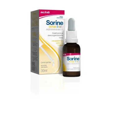 Sorine Solu&ccedil;&atilde;o Nasal Infantil Gotas com 30ml