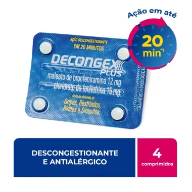 Decongex Plus com 4 Comprimidos