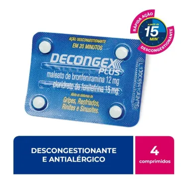 Decongex Plus com 4 Comprimidos