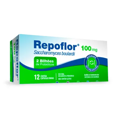 Repoflor 100mg com 12 Cápsulas