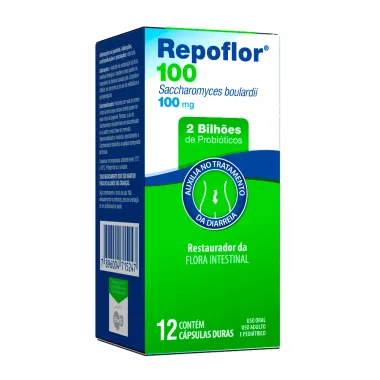 Repoflor 100mg com 12 C&aacute;psulas