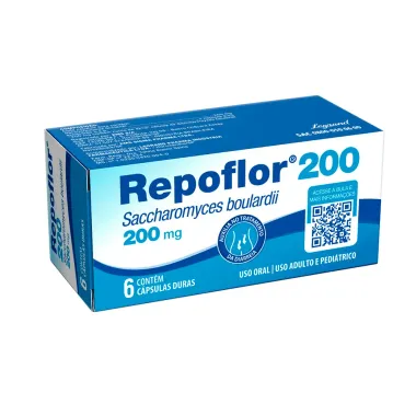 Repoflor 200mg frasco com 6 Cápsulas