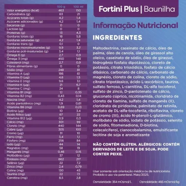 Fortini Plus Baunilha Suplemento Infantil 400g